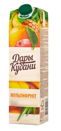 Нектар ДАРЫ КУБАНИ мультифрукт 0.95 л