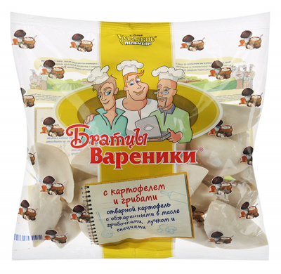 Вареники БРАТЦЫ ВАРЕНИКИ с картофелем и грибами 350 г