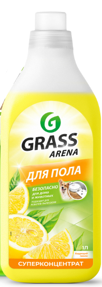 Средство моющее GRASS "Arena" для пола с полирующим эффектом  с ароматом лимона 1 л