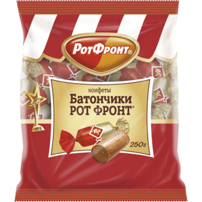 Конфеты РОТ ФРОНТ "Батончики" Шоколадные 250 г