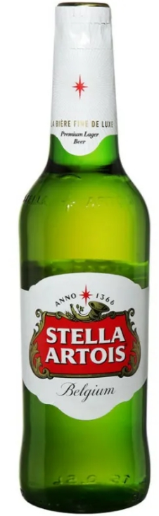 Пиво "Stella Artois" светлое пастеризованное ст/бутылка 5% 0.44 л.