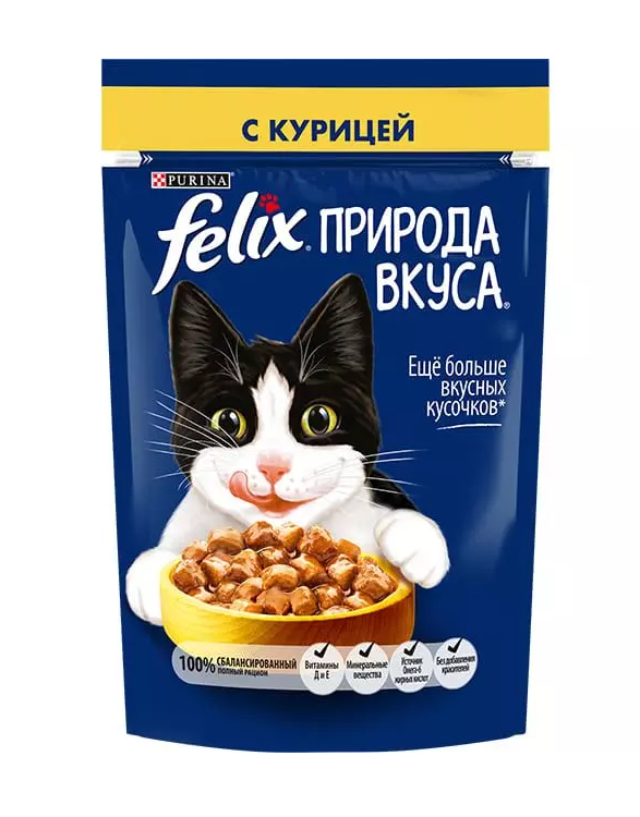 PURINA Felix "Природа вкуса" с курицей в соусе 75 г