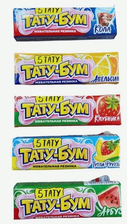 Жевательная резинка "Тату Бум" банан 14 г