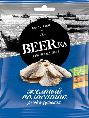 Желтый полосатик BEERKA сушеный 25 г