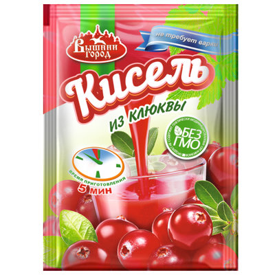Кисель ВЫШНИЙ ГОРОД из клюквы пак.30 г