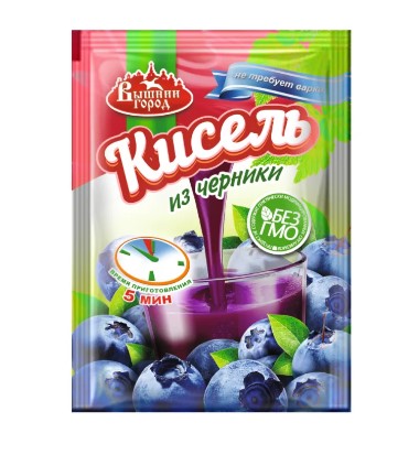 Кисель ВЫШНИЙ ГОРОД из черники пак.30 г
