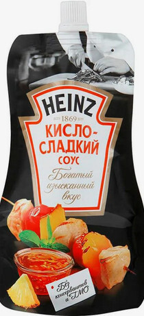 Соус Heinz Кисло-сладкий 200г Дой-пак