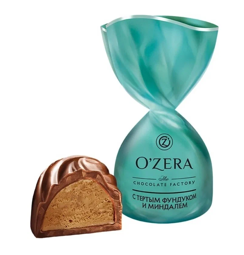 Конфеты O'ZERA с тертым фундуком и миндалем 220 г