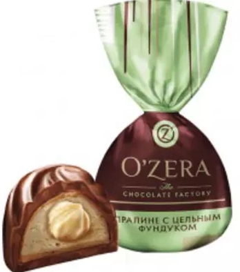 Конфеты OZERA пралине с цельным фундуком 190 г
