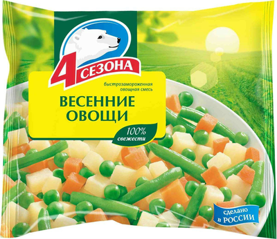 Овощная смесь 4 СЕЗОНА "Весенние овощи" 400 г