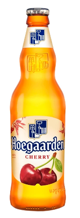 Пивной напиток пастеризованный нефильтрованный осветленный "Hoegaarden со вкусом вишни" 0.44 л.