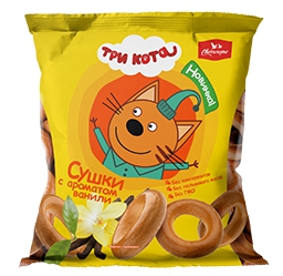 Сушки СВИТЛОГОРЬЕ "Три кота" ванильные 120 г