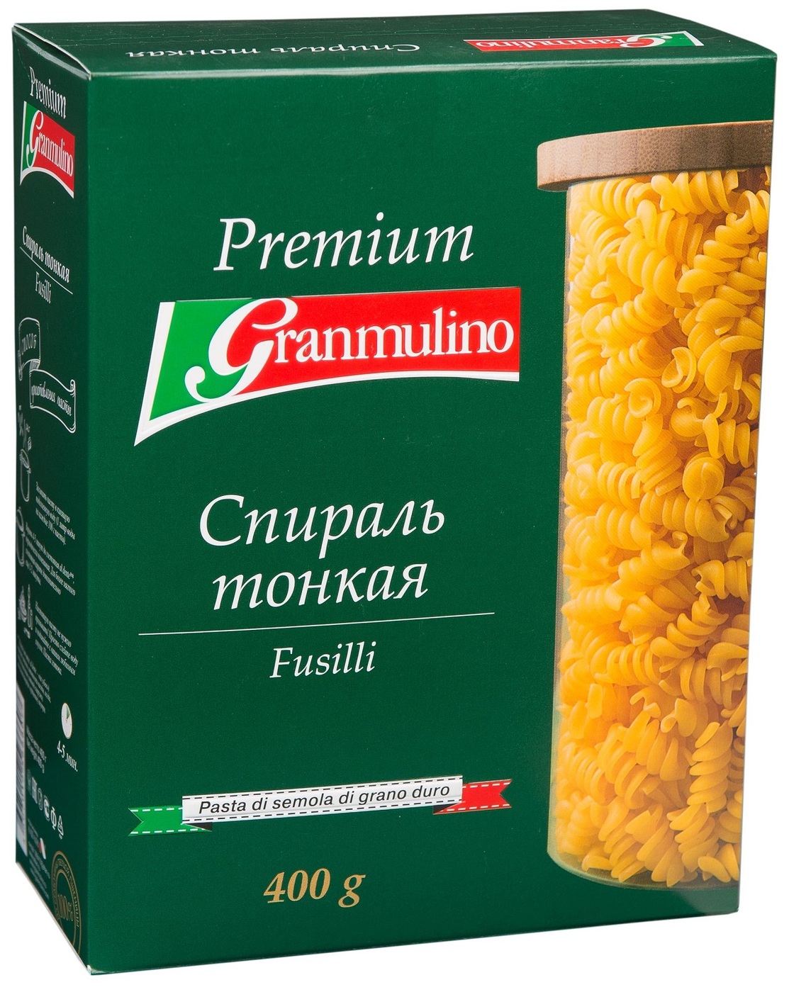 Granmulino ПРЕМ. Спираль тонкая №40 0,4 кг * 12 шт картон
