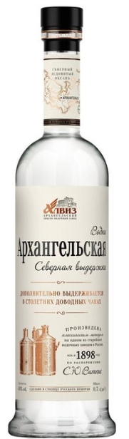 Водка "Архангельская Северная выдержка" 0.7 л.