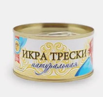 Икра Трески Стерилизованная ж/б  "Донская кухня" 130 гр