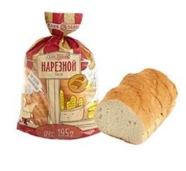 Батон "Нарезной" нарезка 195 г /Нижегор/