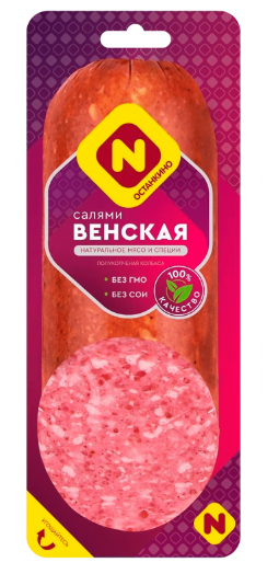 Колбаса ОСТАНКИНО "Салями Венская" полукопченая 330 г