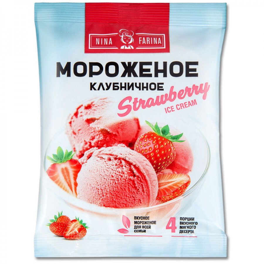 Смесь сухая NINA FARINA "Мороженое" клубничное 70 г