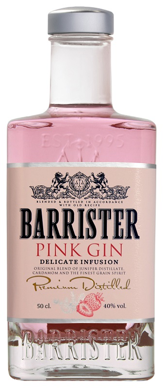 Джин дистиллированный "Barrister Pink" 0.5 л.