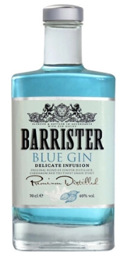 Джин дистиллированный "Barrister Blue Gin" 40% 0.5 л.