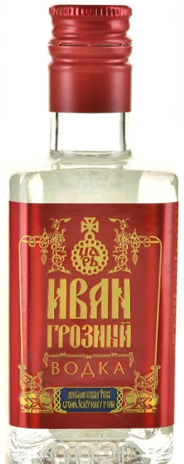 Водка "ЦАРЬ ИВАН ГРОЗНЫЙ" 0,05 л 40%