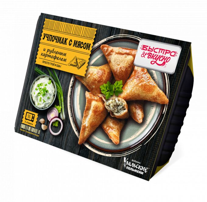Учпочмак БЫСТРО & ВКУСНО с мясом и рубленым картофелем 245 г