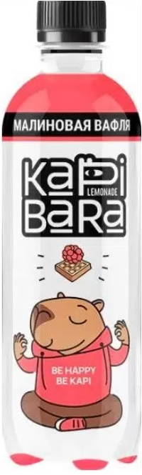 Напиток KAPIBARA "Малиновая вафля" газированный 0.45 л