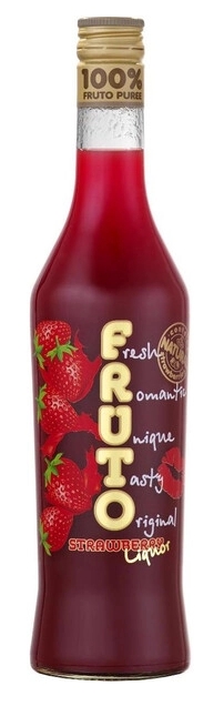 Ликер непрозрачный «FRUTO STRAWBERRY (ФРУТО КЛУБНИКА) 0,5л 15%