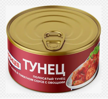 Тунец филе в том.соусе с овощами Баренцев ж/б 185 г