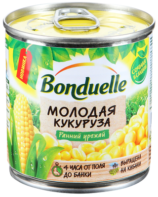 Кукуруза BONDUELLE молодая 212 мл