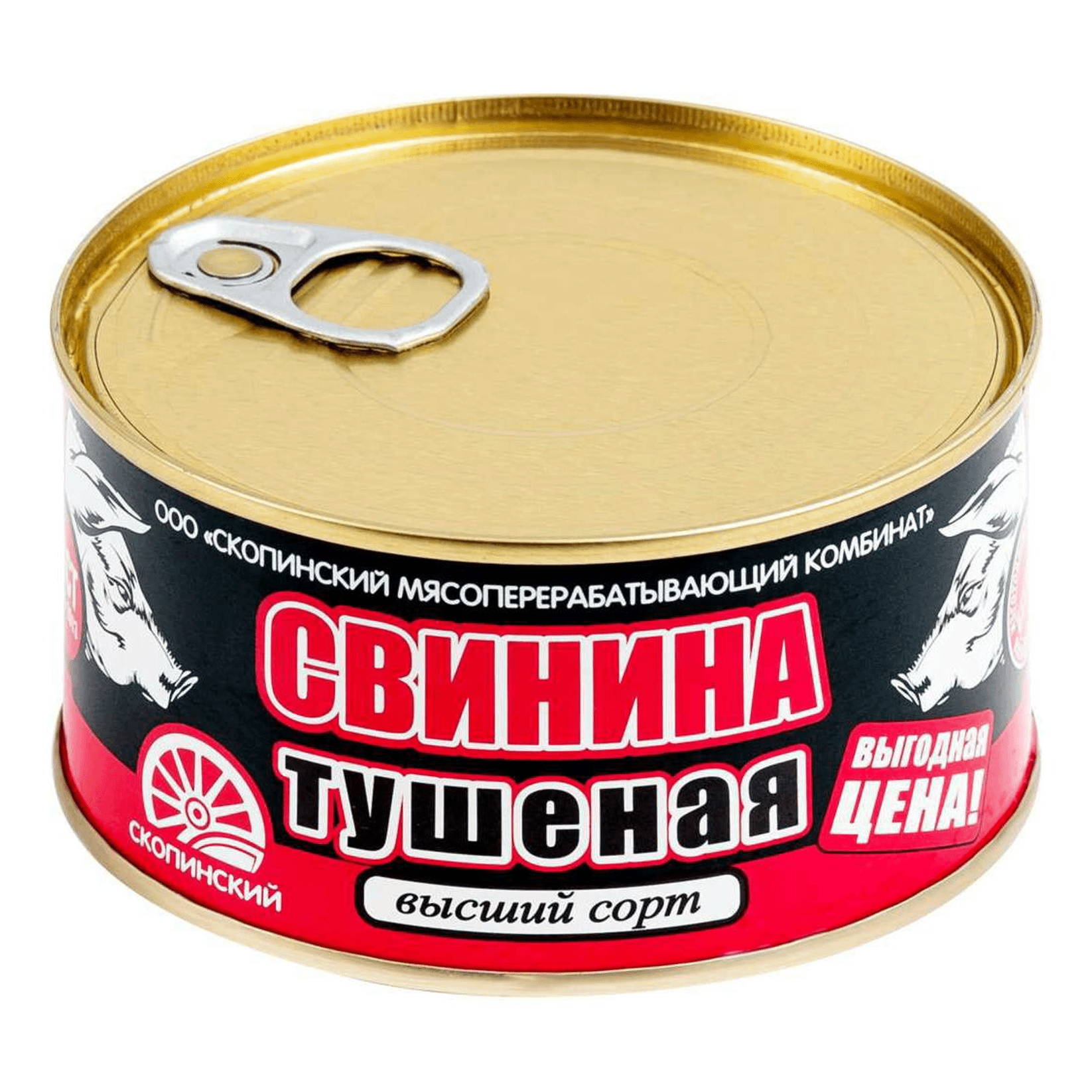 Свинина Тушеная Про100%мясо ГОСТ 325г ж/б