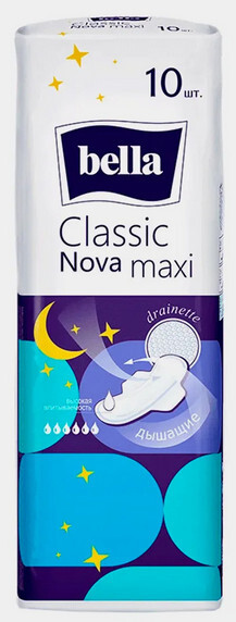Прокладки гигиенические Bella Classic Nova maxi дышащие уп.10