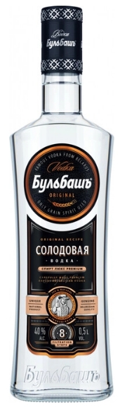 Водка "Бульбашъ Солодовая" 0.5 л.