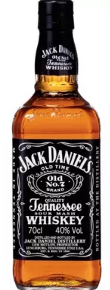 Виски зерновой (бурбон) "Jack Daniel's Tennessee Whisky" 0.5 л.
