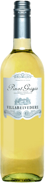 Вино сортовое ординарное белое полусухое "Villa Belvedere Pinot Grigio" 0.75 л.