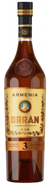 Коньяк армянский ординарный трехлетний "Orran" 0.7 л.