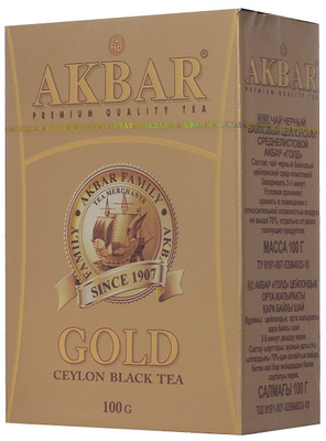 Чай черный AKBAR "Gold" 100 г