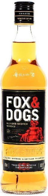 Виски купажированный "Fox & Dogs Blended Scotch Whisky" 0.5 л.