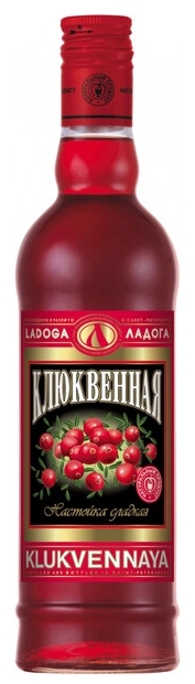 Настойка сладкая "Ладога Клюквенная" 0,5л 20%