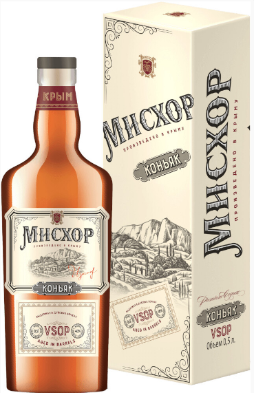 Коньяк России пятилетний "Мисхор ВСОП"