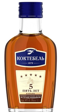 Коньяк пятилетний "Коктебель" 0.1 л.