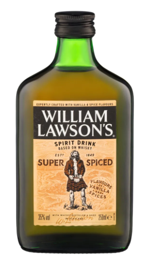 Спиртной зерновой дистиллированный напиток купажированный "William Lawson's Super Spiced" 0.25 л.