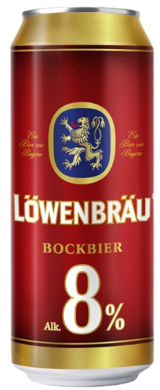 Пиво светлое пастеризованное "Lowenbrau Bockbier Крепкое" 0.45 л.