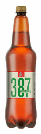 Пиво светлое пастеризованное "387. Особая варка" 1.15 л.