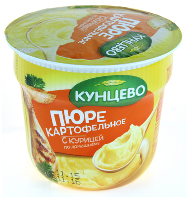 Пюре картофельное КУНЦЕВО с курицей по-домашнему 40 г