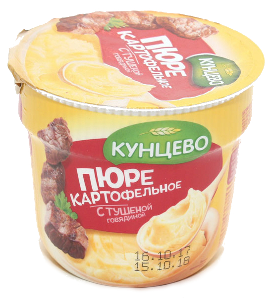 Пюре картофельное КУНЦЕВО с тушеной говядиной 40 г