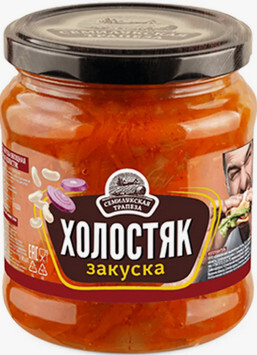 Закуска СЕМИЛУКСКАЯ ТРАПЕЗА "Холостяк" овощная 460 г
