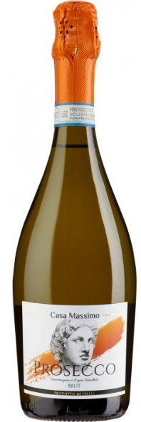 Вино игристое брют белое "Casa Massimo Prosecco" 0.75 л.