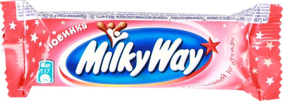 Батончик MILKY WAY шоколадный клубничный коктейль 26 г