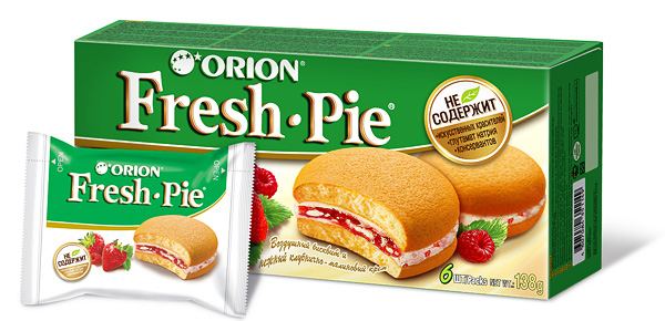 Печенье Orion Fresh Pie Клубника Малина 300г